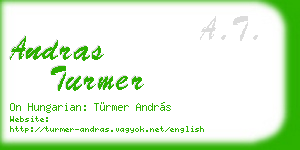 andras turmer business card